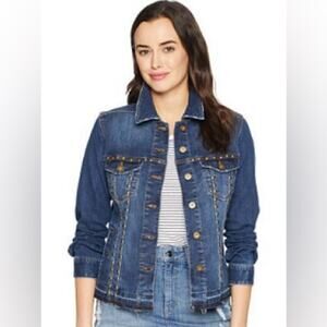Liverpool studded denim jacket size Small